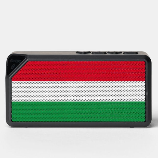 Hungary Hungarian Flag Bluetooth Speaker (Front)