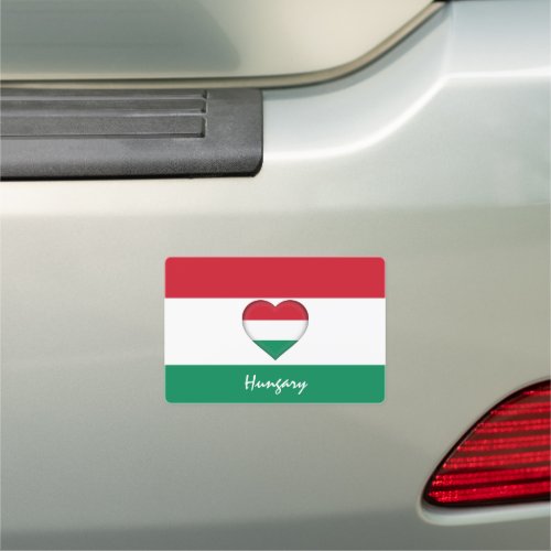 Hungary  Hungarian Flag Heart car travel sticker Car Magnet