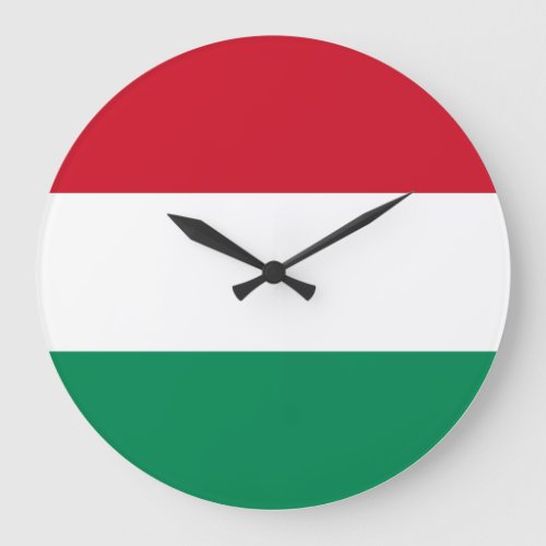 Hungary Hungarian Flag Large Clock