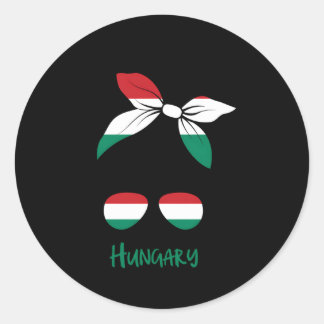 Hungary Hungarian Magyar Flag Classic Round Sticker