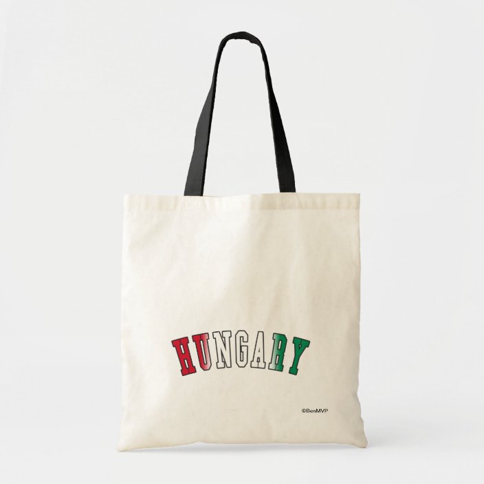 Hungary in National Flag Colors Tote Bag