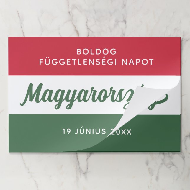 Hungary Independence Day National Flag Paper Pad (Folded)