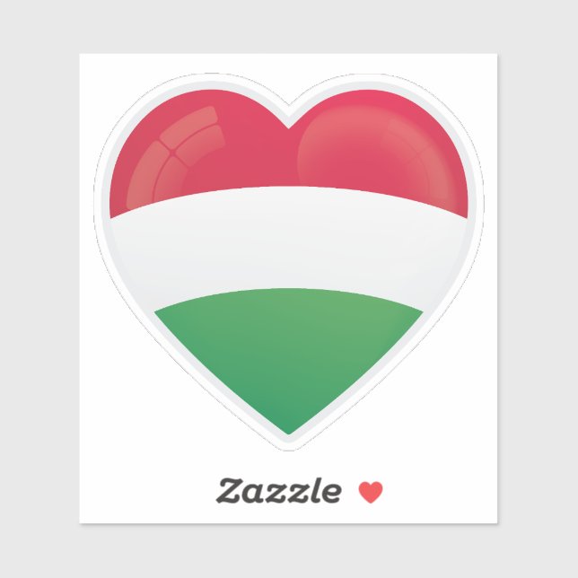Hungary Love Icon Sticker (Sheet)