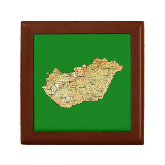 Hungary Map Gift Box