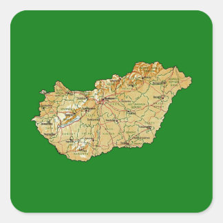 Hungary Map Sticker