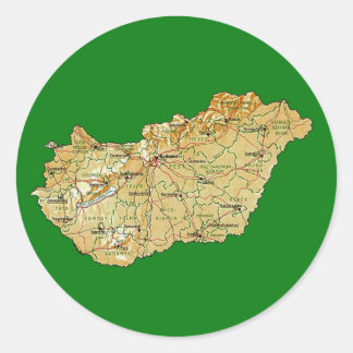 Hungary Map Sticker