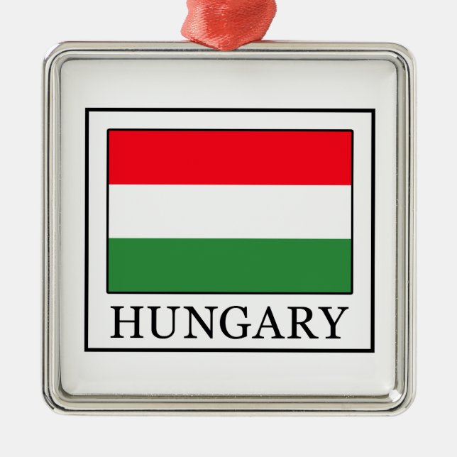 Hungary Metal Ornament (Front)