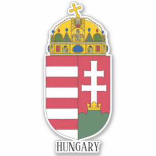 Hungary National Coat Of Arms Patriotic Sticker