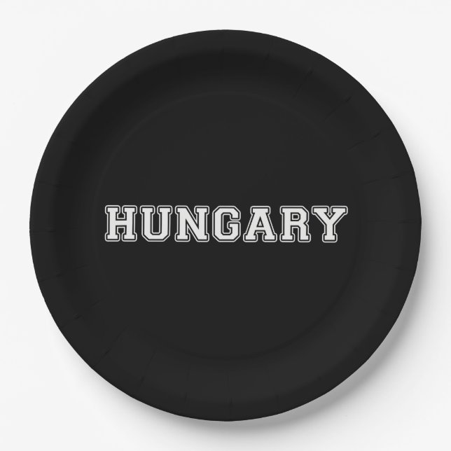 Hungary Paper Plates (Front)