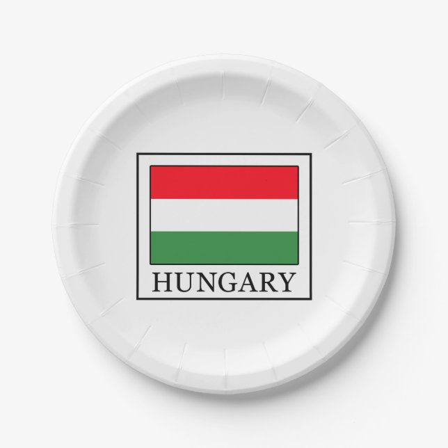 Hungary Paper Plates (Front)