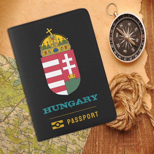 Hungary Passport, Hungarian coat of Arms, flag Passport Holder (Creator Uploaded)