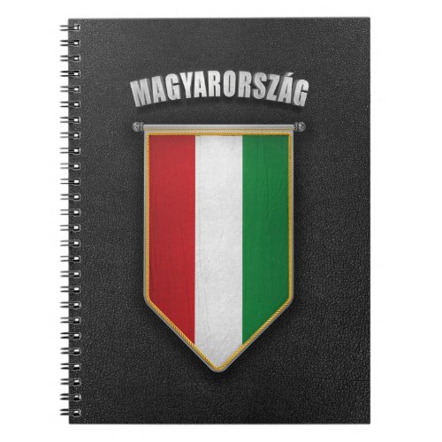 Hungary Pennant with high quality leather look Notebook