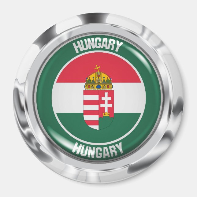 Hungary Round Emblem Magnet (Front)