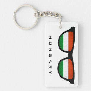 Hungary Shades custom text & color key chain