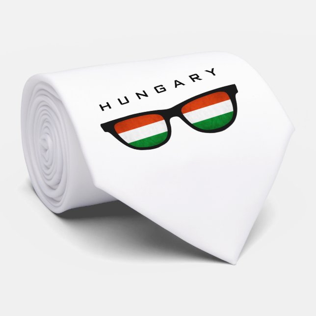 Hungary Shades custom text & color tie (Rolled)