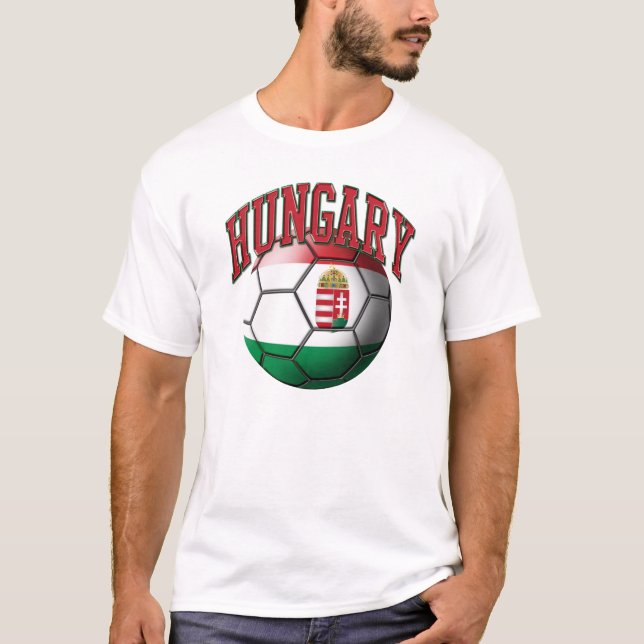 Hungary Soccer Ball T-Shirt (Front)