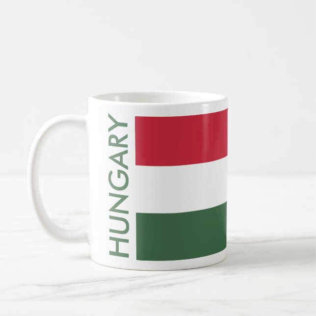 HUNGARY SOCCER COFFEE MUG (Left)