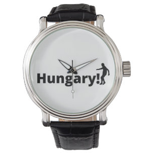 Hungary Soccer Fan Game Day Timepiece Watch