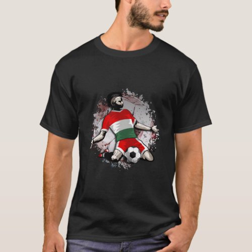 Hungary Soccer Hungarian National Flag Proud Footb T_Shirt