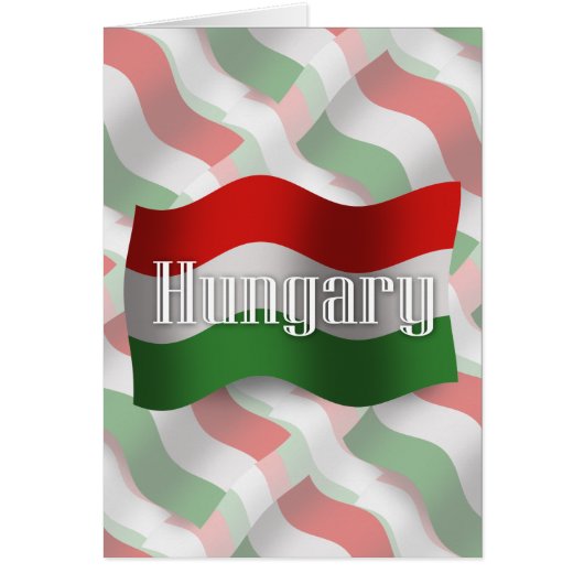 Hungary Waving Flag Cards (Front)