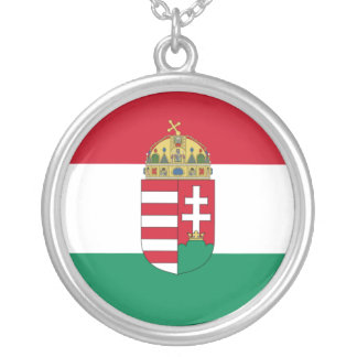 Hungary With Arms (State), Hungary Silver Plated Necklace