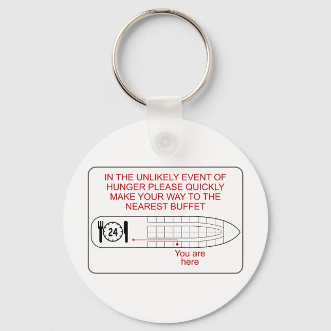 Hunger Emergency Keychain (Front)