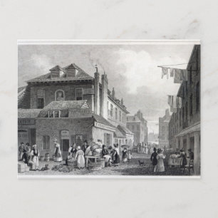 Hungerford Market, Strand, engraved Thomas Postcard