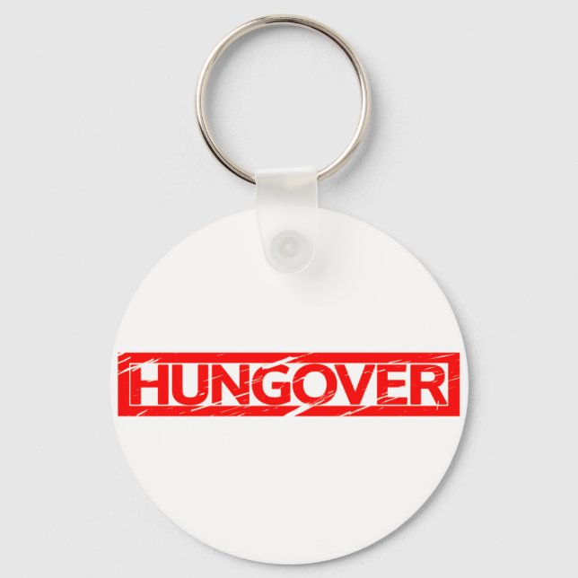 Hungover Stamp Keychain (Front)