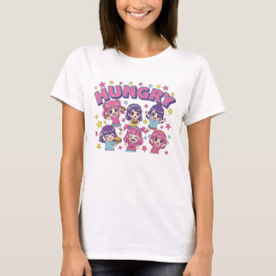 Hungry Anime Chibi Girls Cute Food Lover Women's  T-Shirt