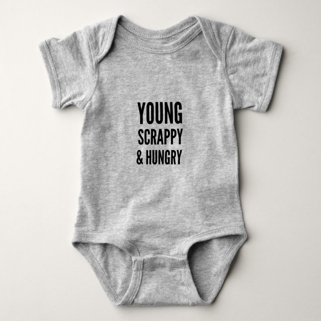 Hungry baby baby bodysuit (Front)
