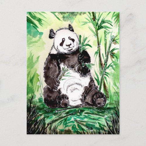 Hungry Big Panda Postcard