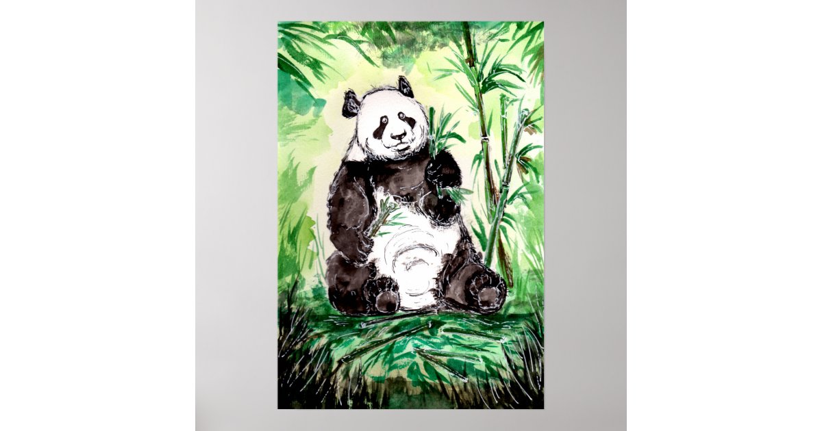 Hungry Big Panda Poster | Zazzle