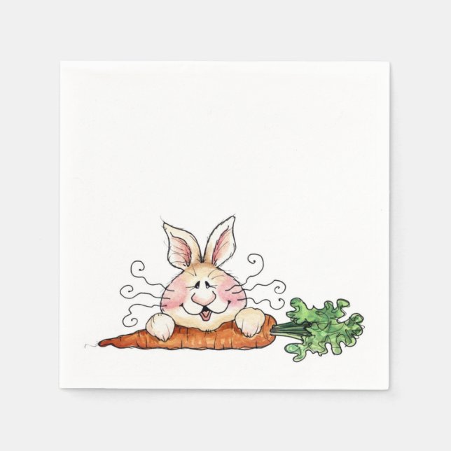 Hungry Bunny Napkins (Front)