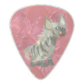 Hungry Cartoon Striped Hyena Pearl Guitar Pick (Back)