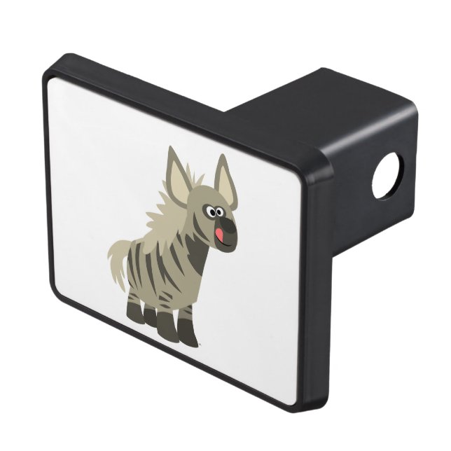 Hungry Cartoon Striped Hyena trailer Hitch Cover (Top Right)