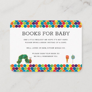 Hungry Caterpillar Books for Baby Shower Insert