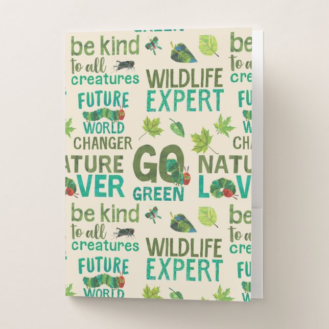 Hungry Caterpillar | Future World Changer Pattern Pocket Folder (Front)