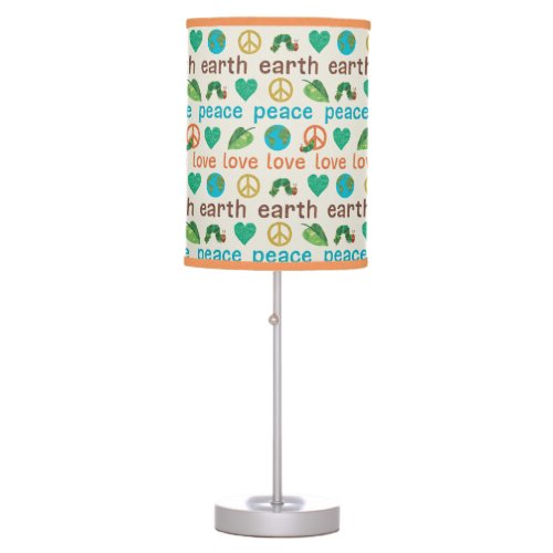 Hungry Caterpillar  Peace Love Earth Pattern Table Lamp