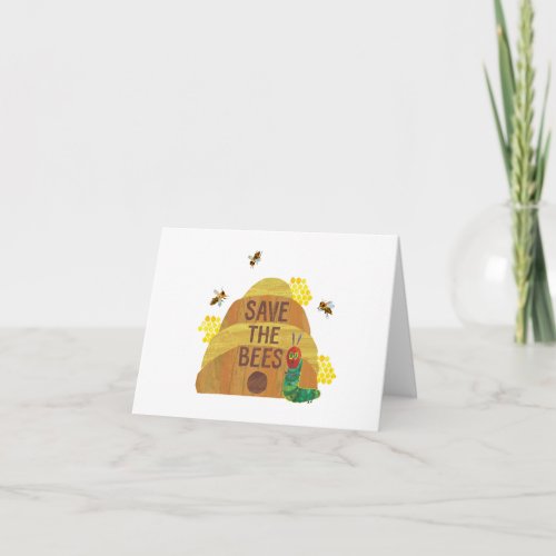 Hungry Caterpillar  Save the Bees Card