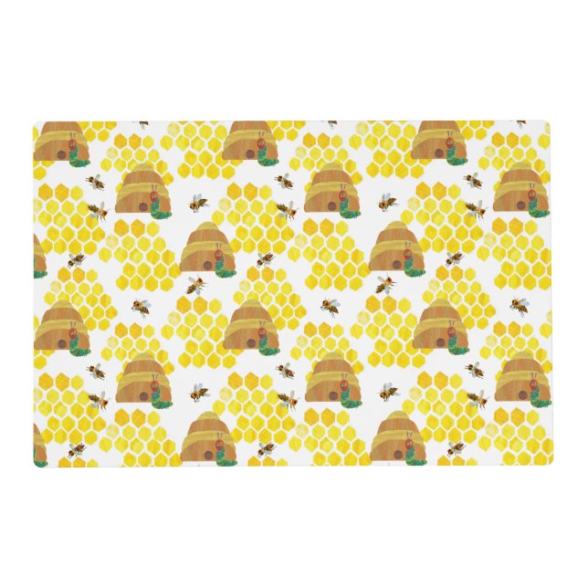 Hungry Caterpillar | Save the Bees Pattern Placemat (Front)