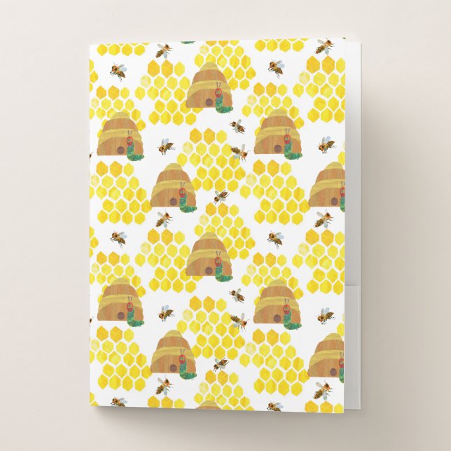 Hungry Caterpillar | Save the Bees Pattern Pocket Folder (Front)