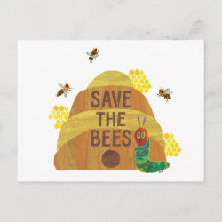 Hungry Caterpillar | Save the Bees Postcard