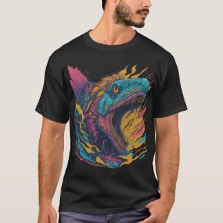 hungry colourful dinosore T-Shirt