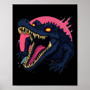 Hungry Croc Alert Hypnotic Eyes And A Smile That M Poster