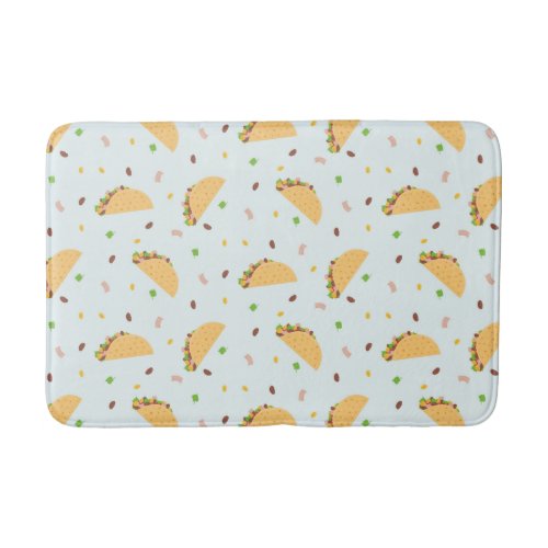 Hungry For Tacos Pattern Bath Mat