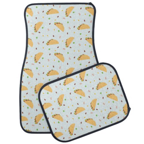 Hungry For Tacos Pattern Car Floor Mat