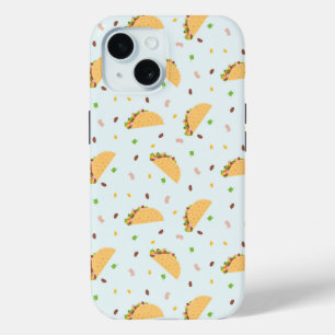 Hungry For Tacos Pattern iPhone 15 Case