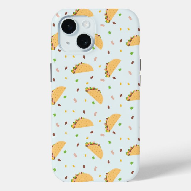 Hungry For Tacos Pattern Case-Mate iPhone Case (Back)
