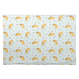 Hungry For Tacos Pattern Cloth Placemat