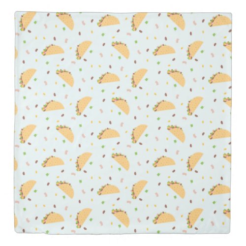 Hungry For Tacos Pattern Duvet Cover